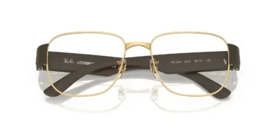 Ray-Ban RX6532 2500 - Arista Gold Temple color: Sand Brown
